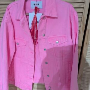Women's Pink Denim Jacket